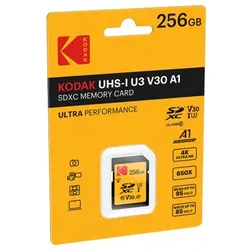 KODAK SD Ultra Pro Performance R100/W85 SDXC 256GB, UHS-I U3, Class 10