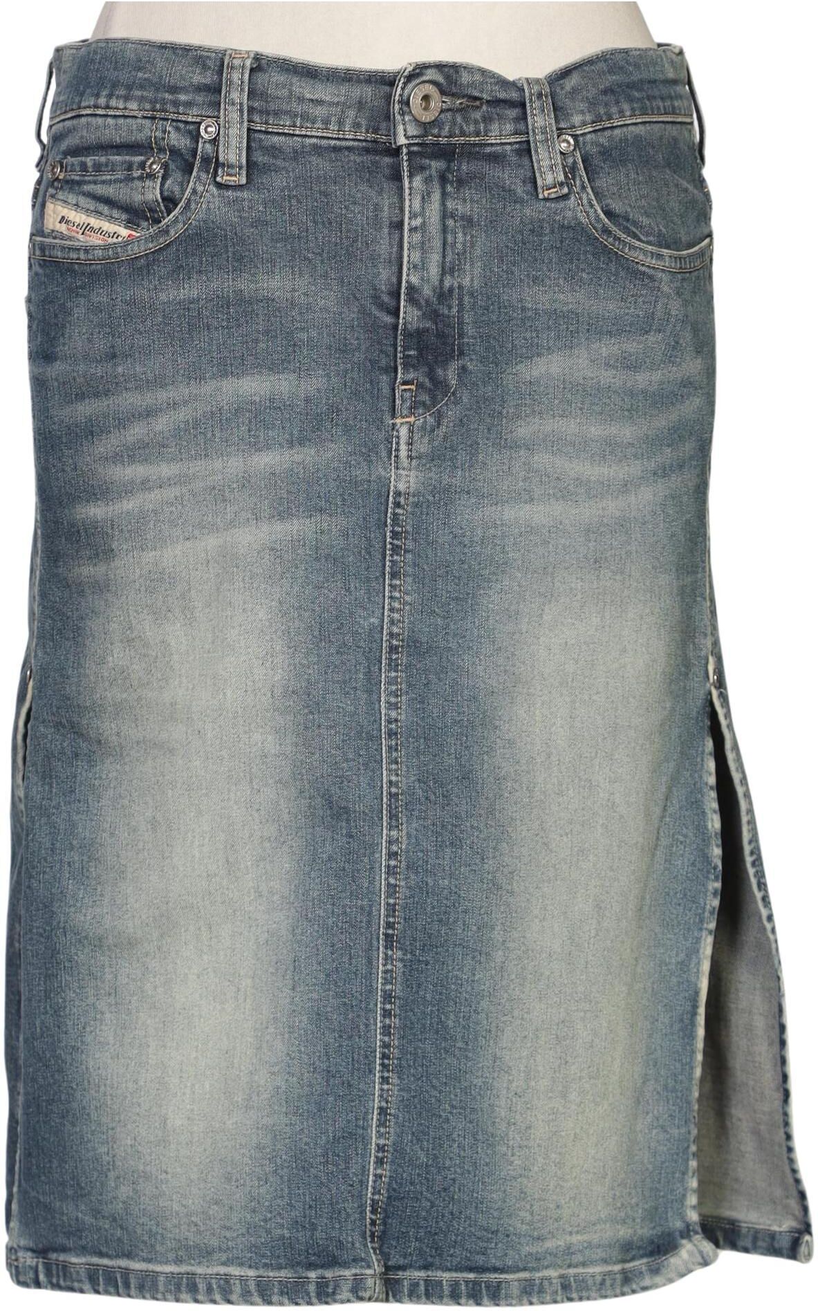 Diesel Damen Rock, Blau, Gr. W27, Baumwolle / Elasthan - Second Hand