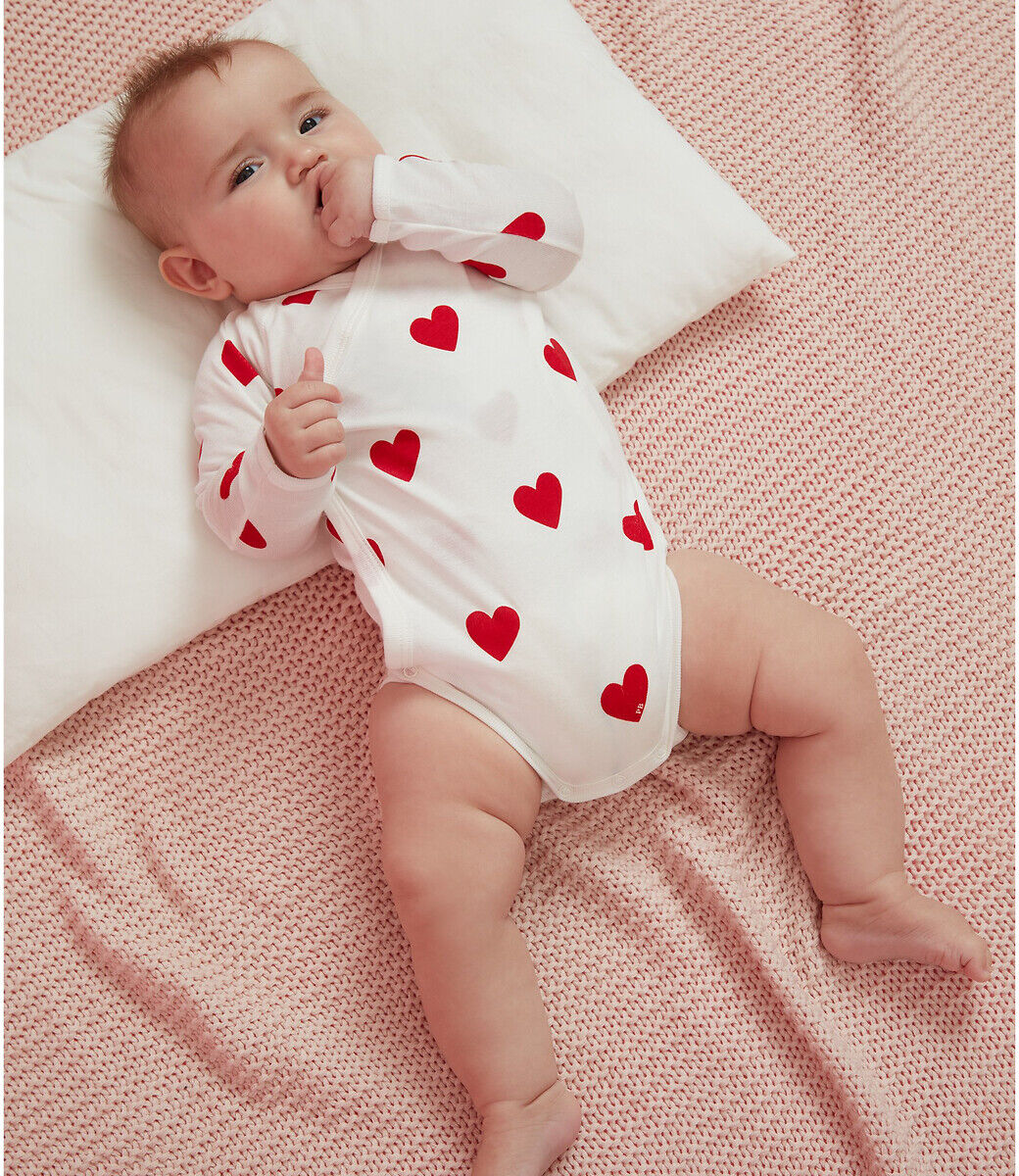 PETIT BATEAU Lot de 3 bodies ouverture croisée