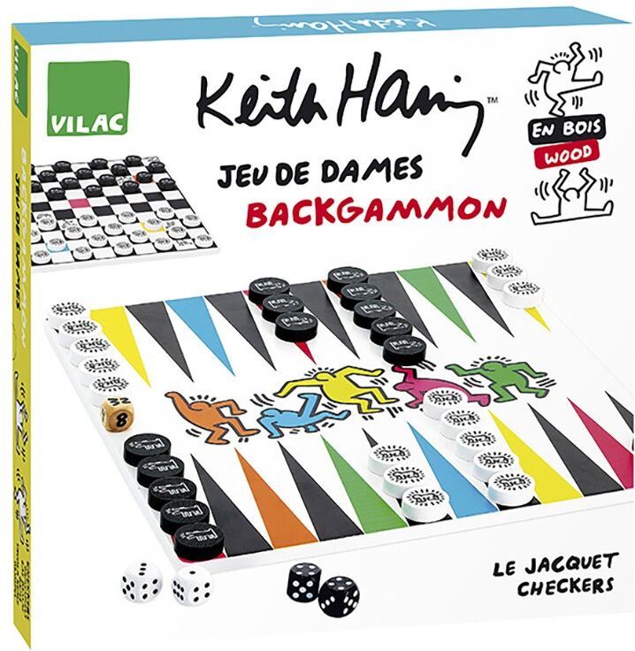 Jeu de dames et backgammon Keith Haring - Vilac
