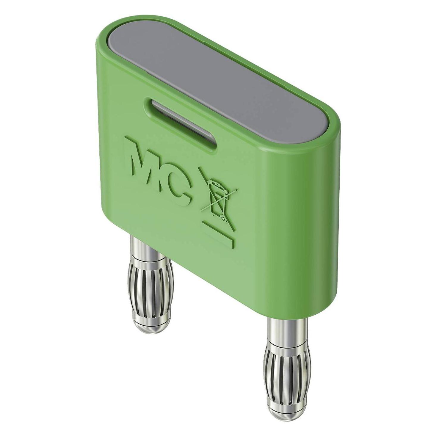 Stäubli KS-4N-19 Verbindungsstecker Grün Stift-Ø: 4 mm Stiftabstand: 19 mm 1 St. (64.4012-25)