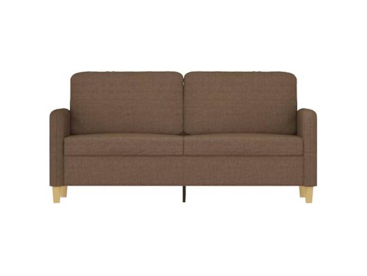 pokgdf 2-Sitzer-Sofa Braun 140 cm Stoff Metallgestell, Dick Polsterung, Belastbar Bis 110 Kg, Modernes Design