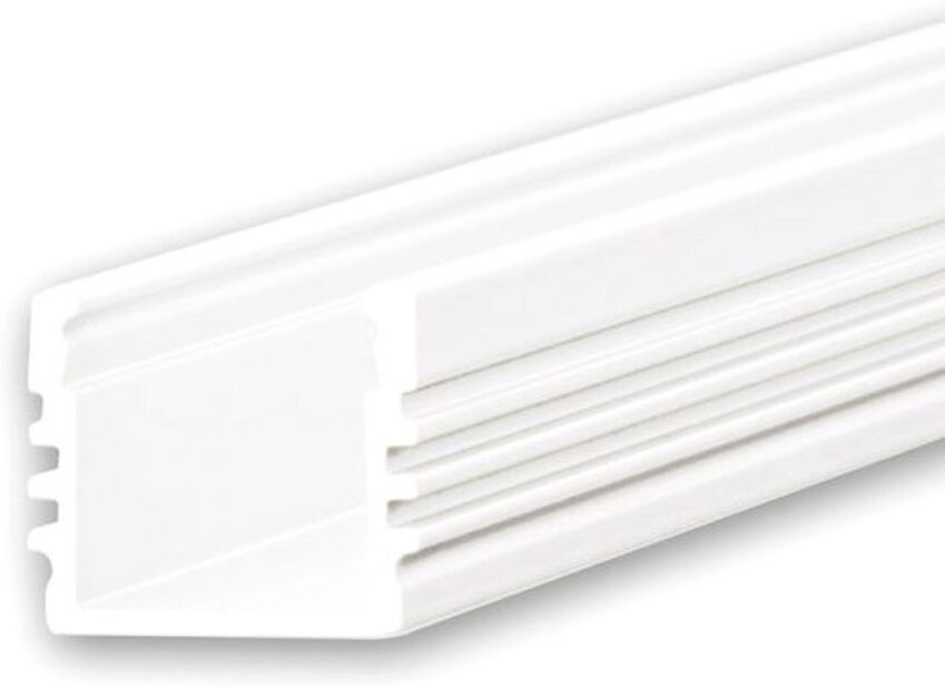 Isoled Led Aufbauprofil Surf12 Aluminium Pulverbeschichtet Weiß Ral 9010, 200cm