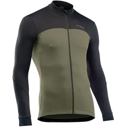 Northwave, Herren, Velotrikot, fu zip jacket force 2 (L), Grün, Schwarz, L