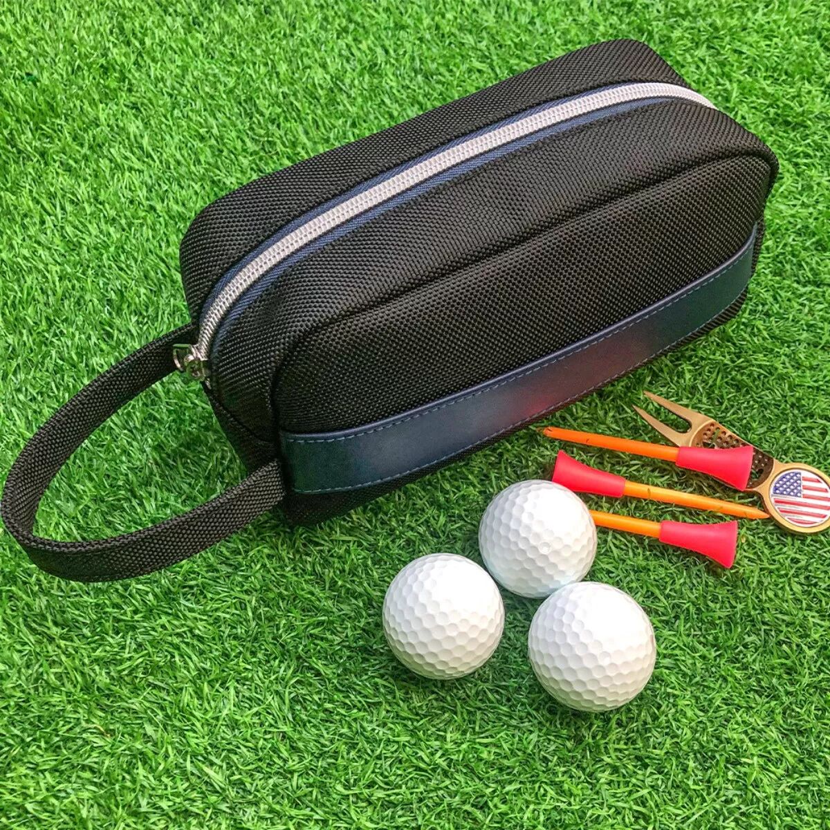 INF Sac de golf noir : Léger, imperméable et grande capacité