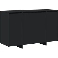 vidaXL Schwarzes Sideboard Schwarz Hochwertiger Holzwerkstoff