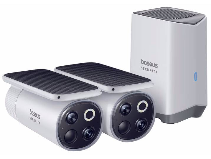 Baseus S1 Pro Outd. DualCam. 3K 2CamKit Outdoor Cam – Überwachungskamera – weiss
