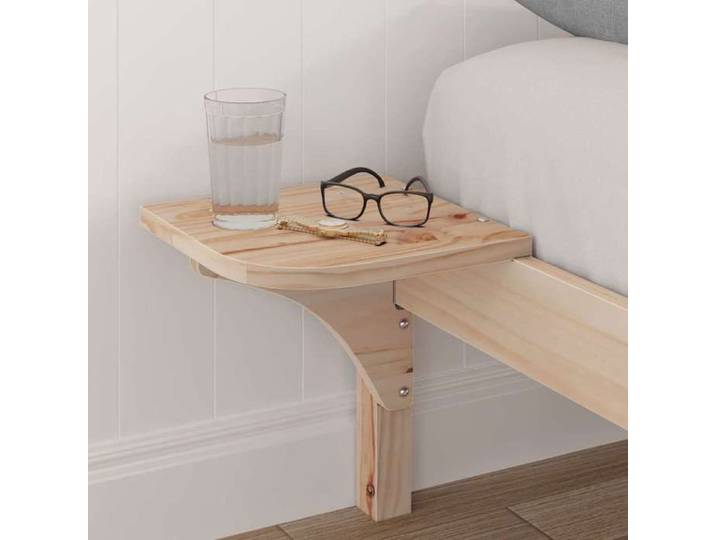 Cadre de lit en pin massif - UU - 140x200 cm - Naturel - Pin massif - 205 5x190x32 cm - Lit double - Cadre à lattes