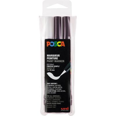uni-ball Fasermaler Uni Posca PCF-350 1-10mm schwarz/weiß VE=3 Stück