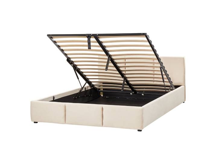 POLSTERBETT 160/200cm Helles Beige Bousse