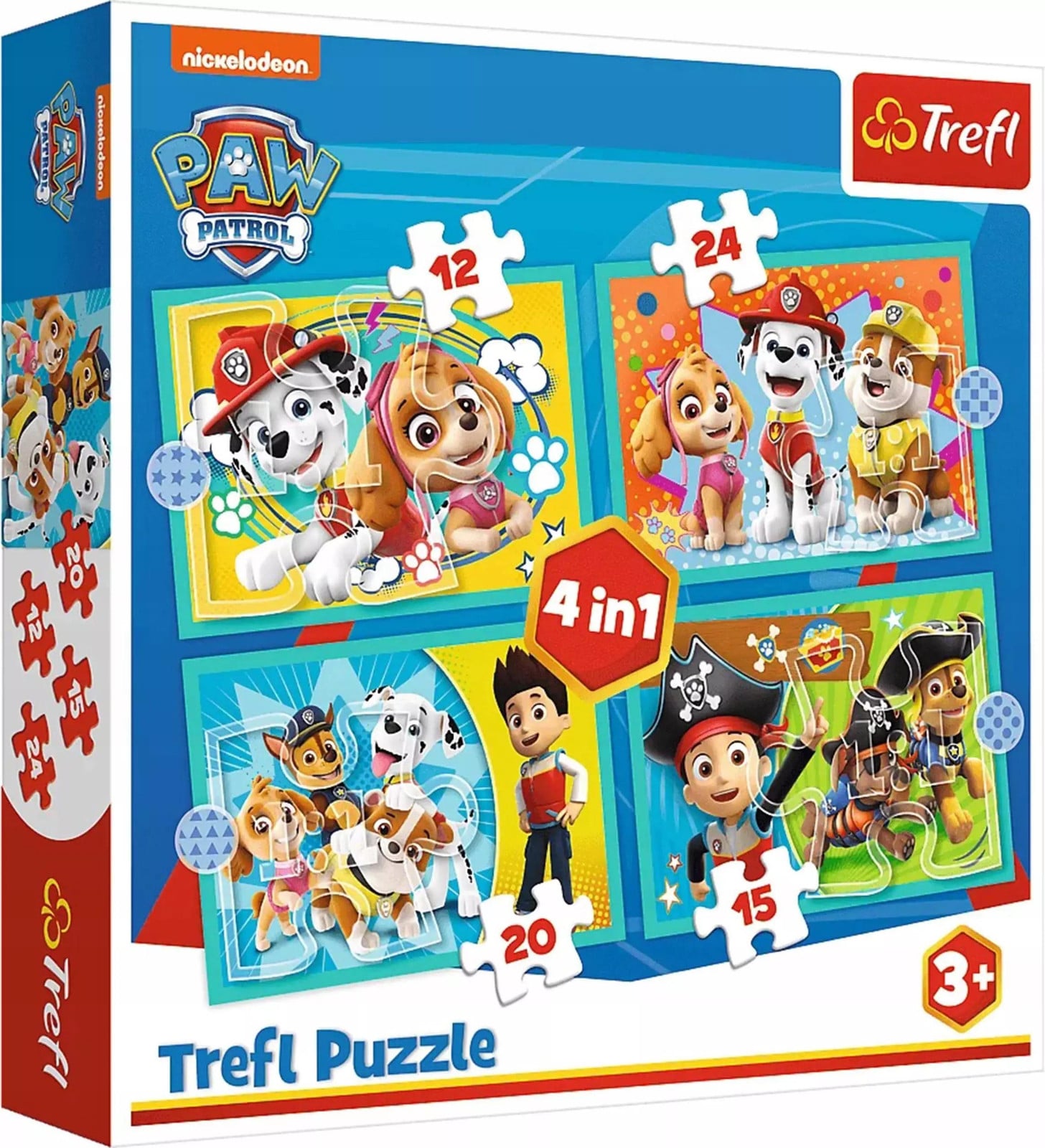 Trefl Paw Patrol 4in1 puzzels Vrolijk Paw Patrol Team 34346