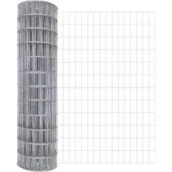 vidaXL Eurozaun 1,4 x 10 m PVC-beschichtetes Eisen