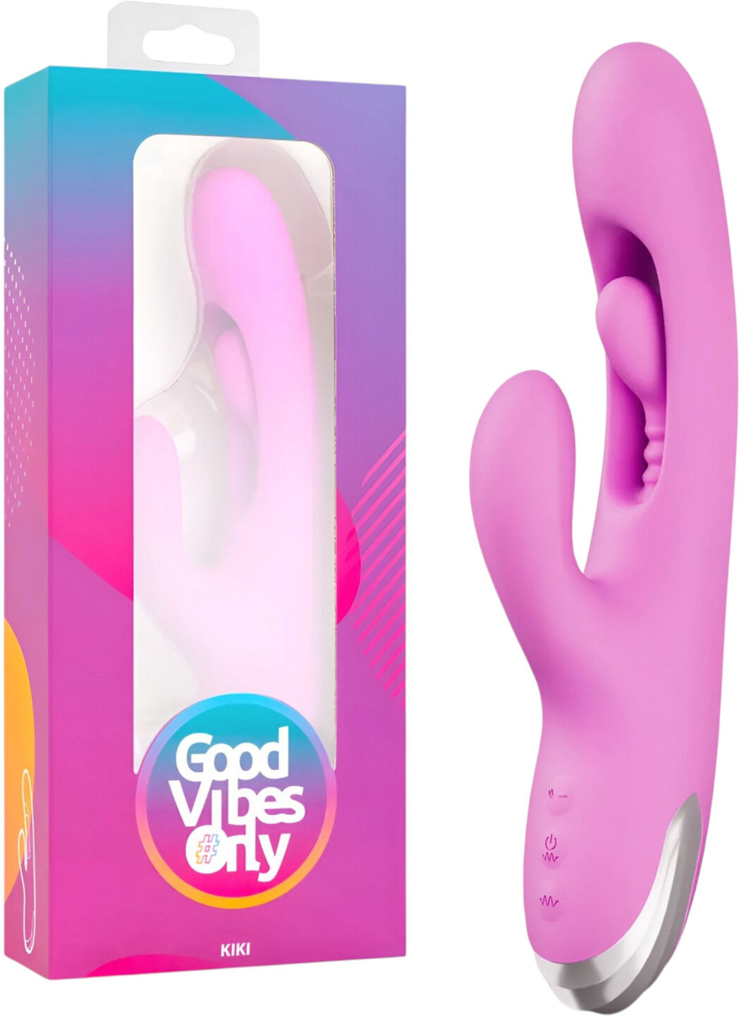 Good Vibes Only - clitoral vibrator with moving finger (purple)