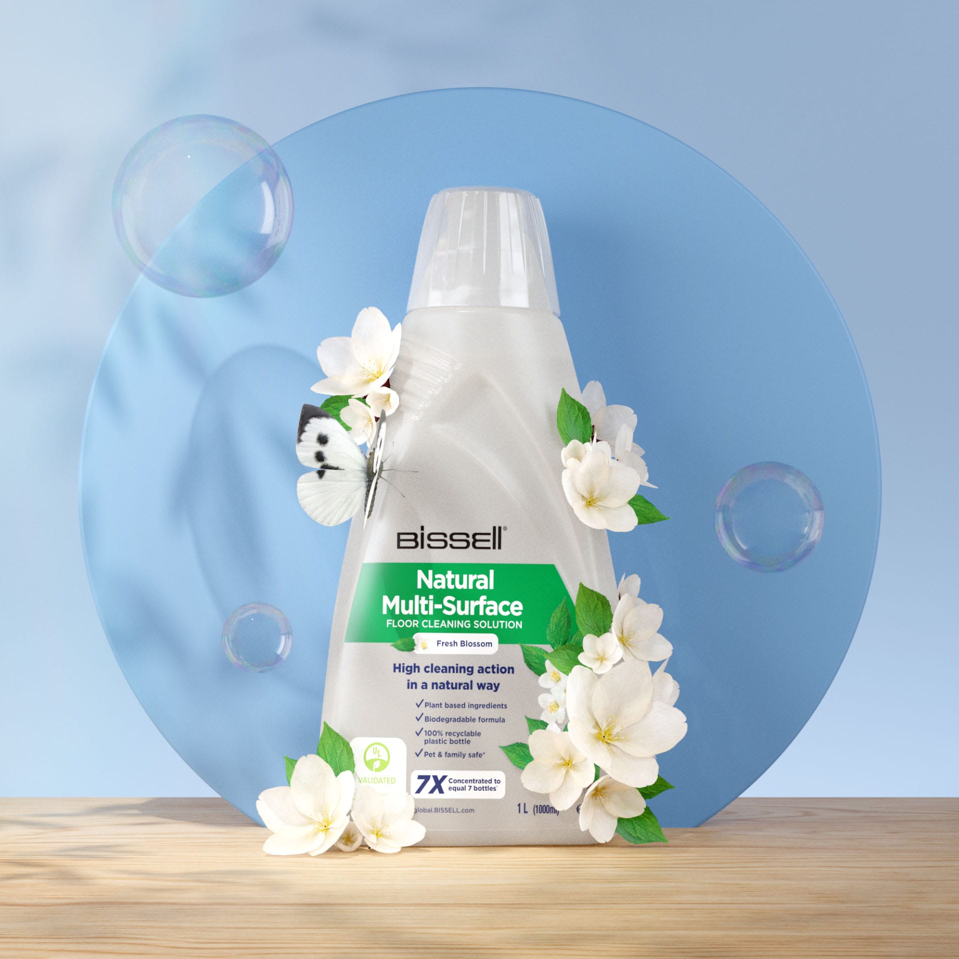 BISSELL Flüssigreiniger "Natural Multi Surface 1L", weiß, 1.756ml, Reinigungsmittel, Flüssigreiniger