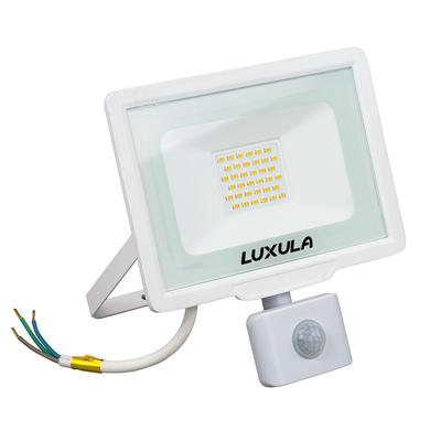LUXULA LED Fluter LX400222 30 W 3000 K warmweiß weiß IP65