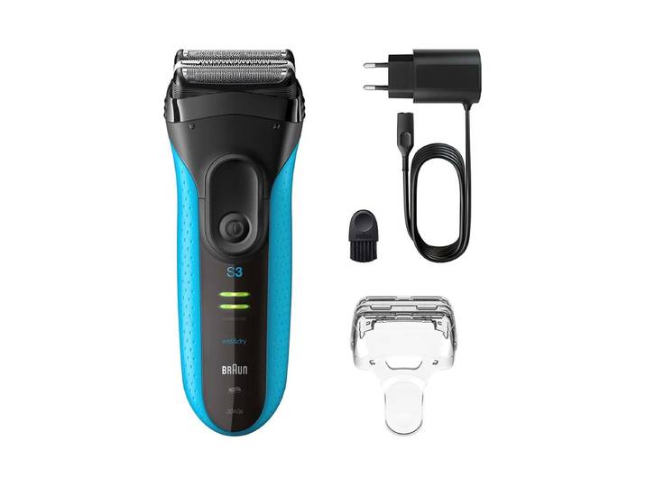 Braun Series 3 3040 Elektrorasierer Schwarz/Blau