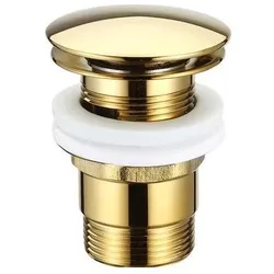 Default, Ventil, Push pop-up bundventil Ø66 m/overløb, guld