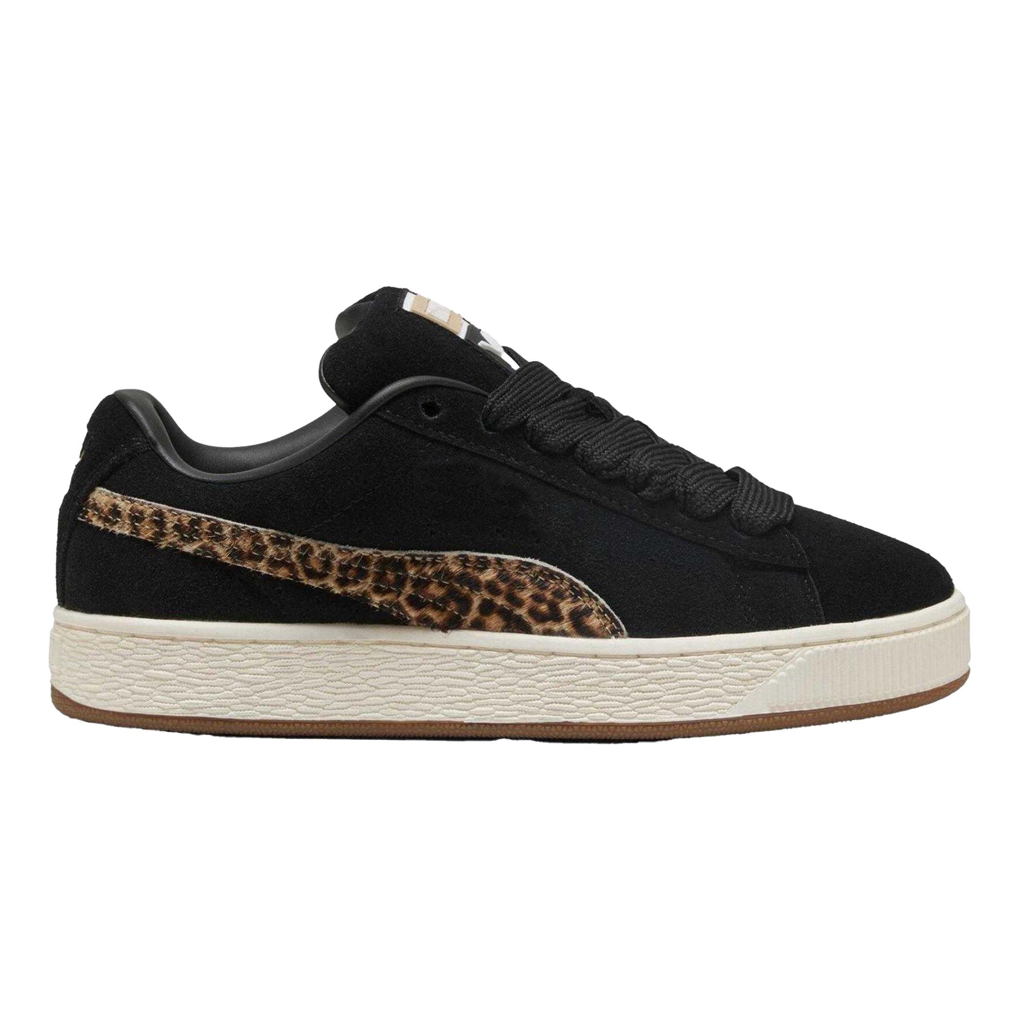 Puma - "XL Leo" Leo-Muster Sneaker für Damen, Wildleder (Schwarz/Braun)