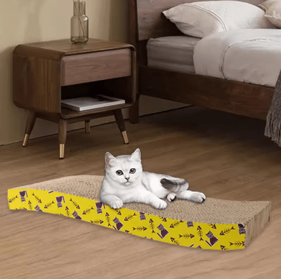 Inspire Picks CozyNest Cardboard Cat Scratcher Bed & Lounge s 44.5x21x44cm