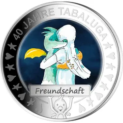 Tabaluga Silberprägung Freundschaft