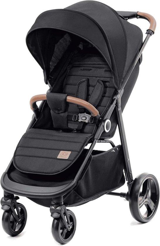 Kinderwagen - Leichter Kinderwagen - Ideal für Spaziergänge in der Stadt - Faltbar mit einer Hand - Bis zu 22 kg - Schwarz