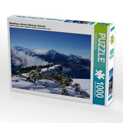 CALVENDO Puzzle Niederhorn, Berner Oberland, Schweiz | 1000 Teile Lege-Größe 64x48cm Foto-Puzzle für glückliche Stunden