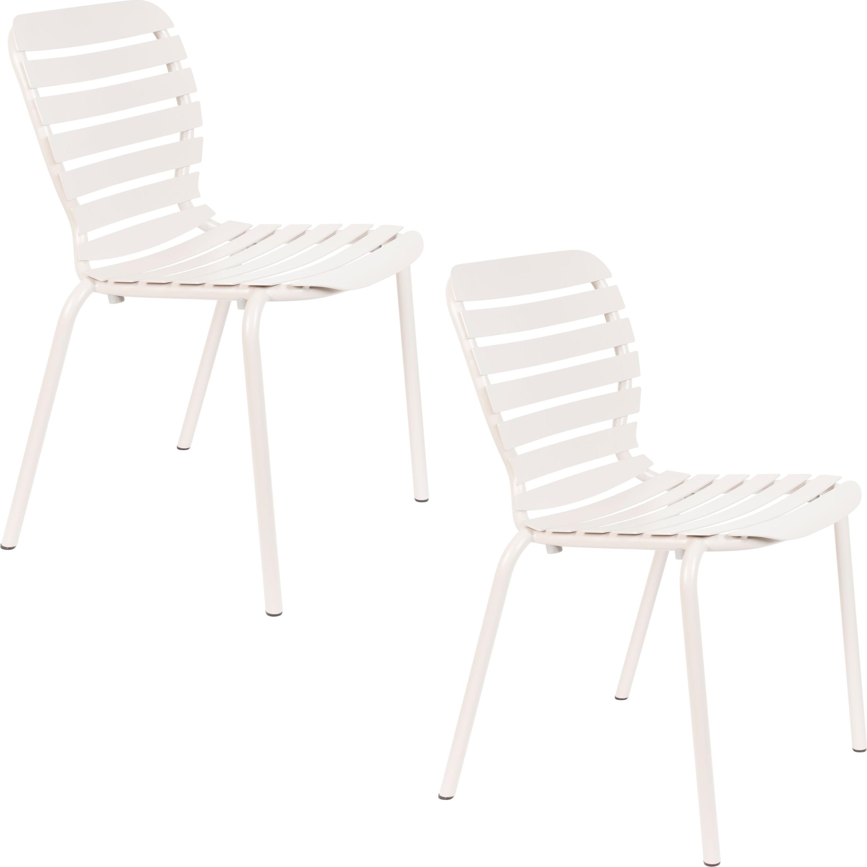 Zuiver Vondel Gartenstuhl Weiß - 2 er Set