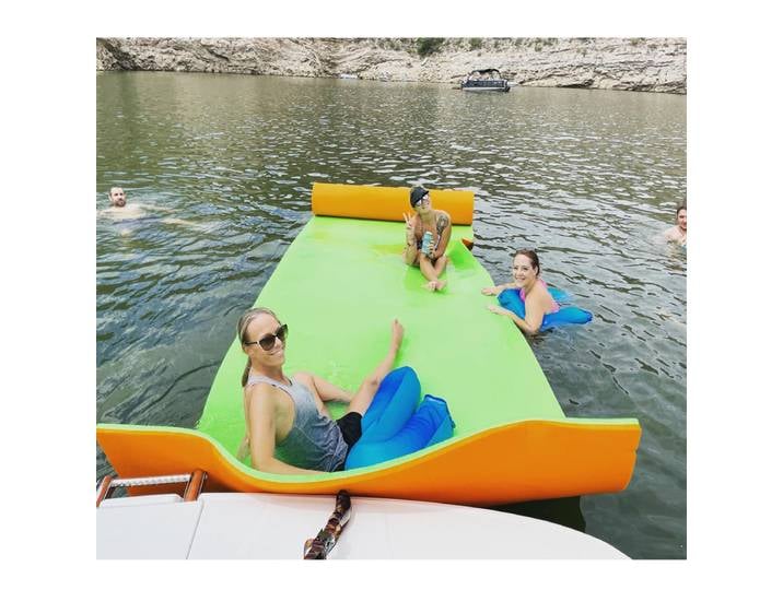 Tapis flottant pour la natation, tapis aquatique XPE, coussin flottant en mousse pour piscine, rivière, lac, plage et activités aquatiques