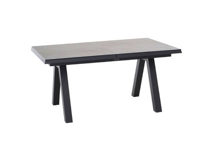 Siena Garden Tirana Ausziehtisch 160/200x90cm Aluminium/HPL Dunkelgrau Hellgrau