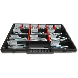 130 tlg Zylinderschrauben Sortiment M8 // 10mm-55mm Schrauben Set Schraubenbox DIN 912/ISO4762 Bolzen Vollgewindeschrauben Maschinenschrauben Gewindeschrauben Zylinderkopfschrauben