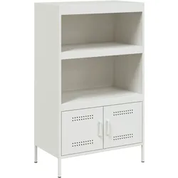 vidaXL Highboard Weiß 68x39x113 cm Stahl