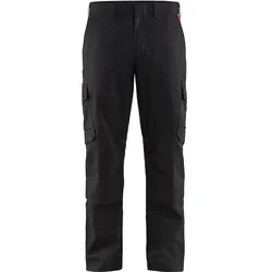 Stretch Bundhose "1448" Industrie - C144 - schwarz/rot