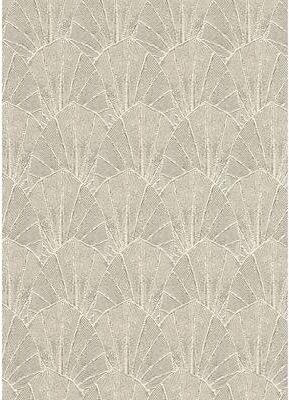 Veer Decor Sculpted Fan Leaf Wallpaper