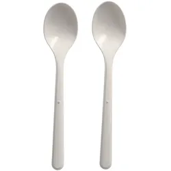Papstar 50x BIO-Kaffeelöffel Mehrweg 130mm aus BIO-PP extra stabil weiss