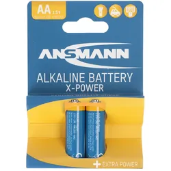 Ansmann X-Power Alkaline Batterie Mignon AA, LR6, 2er Papierblister