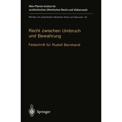 Recht zwischen Umbruch und Bewahrung, Set von , Springer Berlin, 978-3-642-63354-6