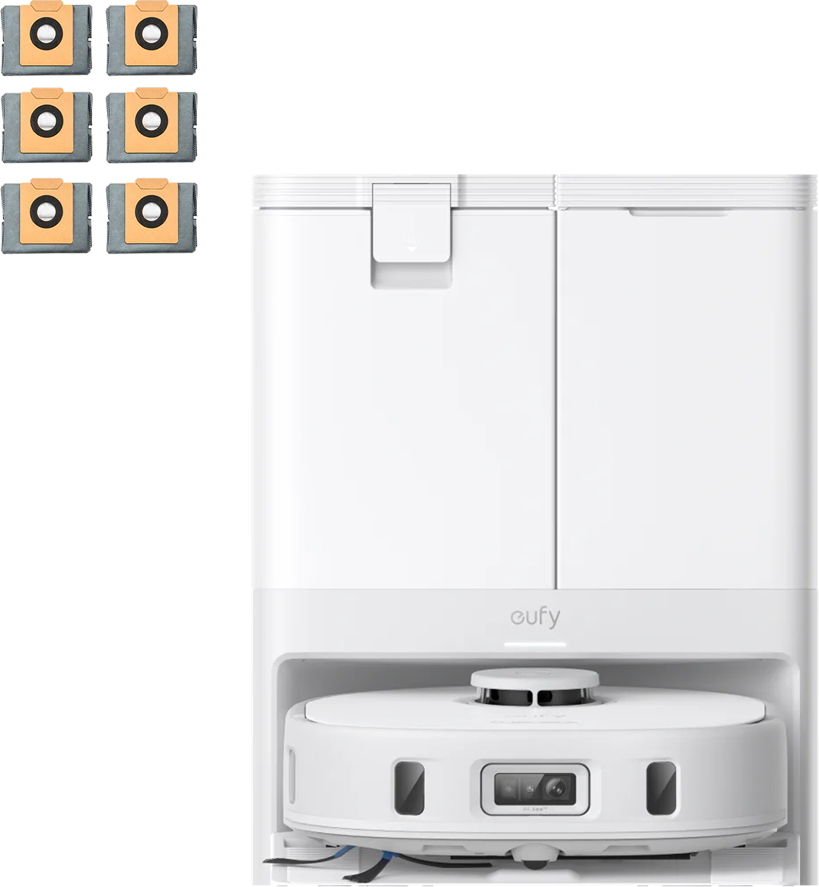 eufy X10 Pro Omni White with 6 Dust Bags White