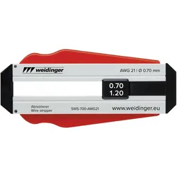 Weidinger, Zange, Abisolierer für AWG 21, für PVC- und PTFE-Drähte, Ø 0,7 mm
