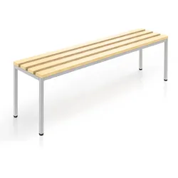Holz-Sitzbank mit Schuhrost 150 cm