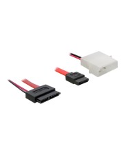 Delock SATA Slimline ALL-in-One cable SATA-Kabel 4-Pin interner Netzstecker 5 V bis W 30 cm (84390)