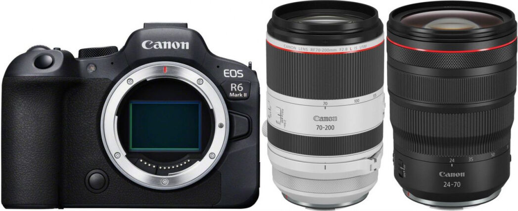 Canon EOS R6 II + RF 24-70mm f2,8 + RF 70-200mm f2,8  Dealpreis