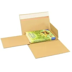 Transpak, Versandkarton + Versandbox, Buchverpackung Drehfix SK-Verschluss Masse 260x185x10-70mm Qualität 1.20 B B5 braun passend für B5 (50 Stk.)