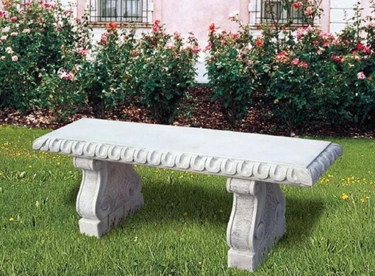 Casa Padrino Luxus Barock Gartenbank 140 cm - Barock Gartenmöbel Italy