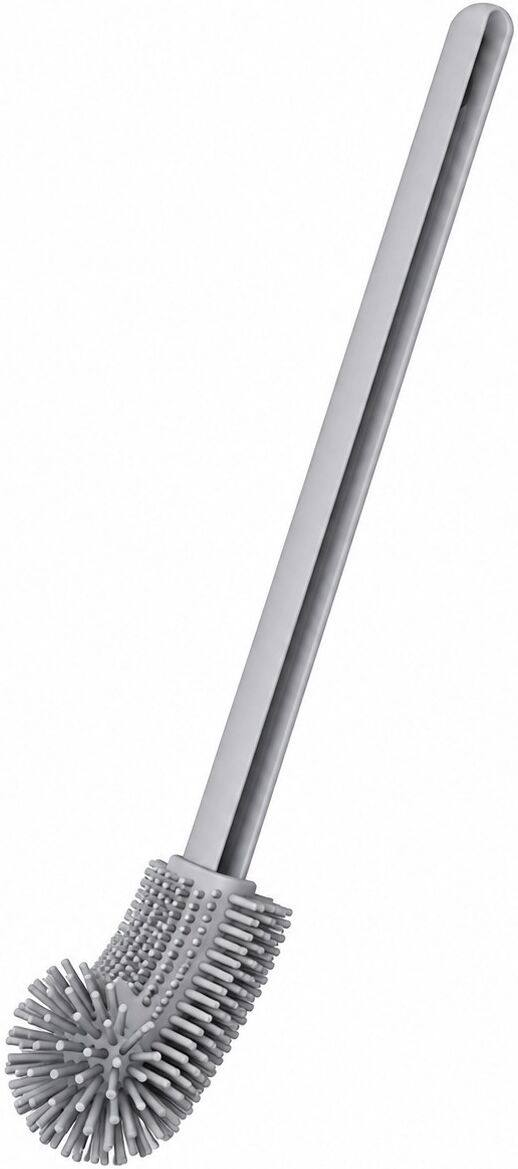 INF Brosse de toilette courbée en silicone Gris