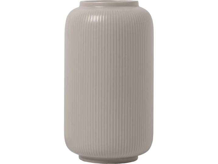 Tischvase GOODPRODUCT Ylvii, innen vollständig glasiert und wasserundurchlässig , beige (creme matt), H:22cm Ø:12cm, Keramik, Vasen, Tischvase, aus Keramik, uni matt oder mit glänzender Effektglasur, creme und blau