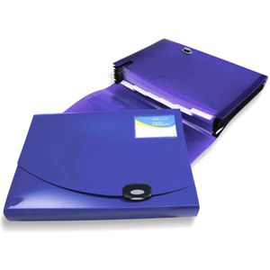 RAPESCO Fächermappe ExpandingFile 0675, A4, blau, aus Kunststoff, 7 Fächer