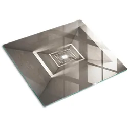 GLASPLATTE 60x52 cm Beton