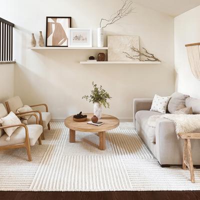 Nuloom Dorene Contemporary High-Low Striped Wool Area Rug