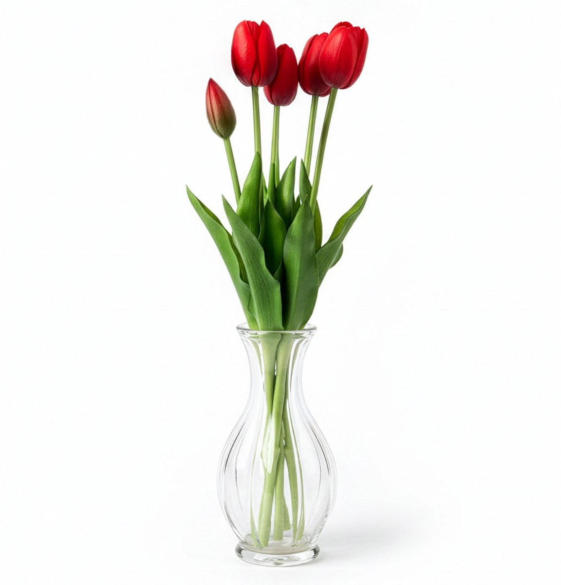 DIVERZA Real Touch Tulpen Kunstbloemen - Rood