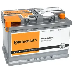 CONTINENTAL L3 Autobatterie Blei-Säure 12V 80Ah 750A rechts 278x175x190 mm